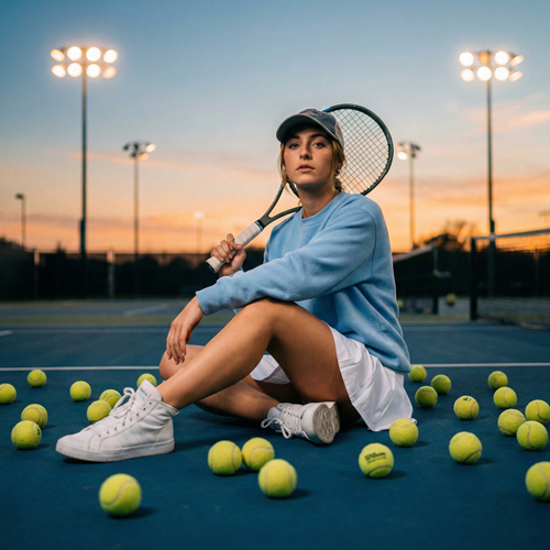 Erwachsene beim Tennistraining